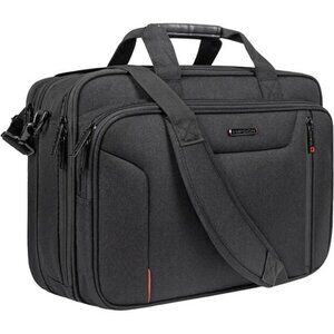 Laptop Bag Briefcase 17 Inch Expandable Messenger Bag Water Repellent RFID Work